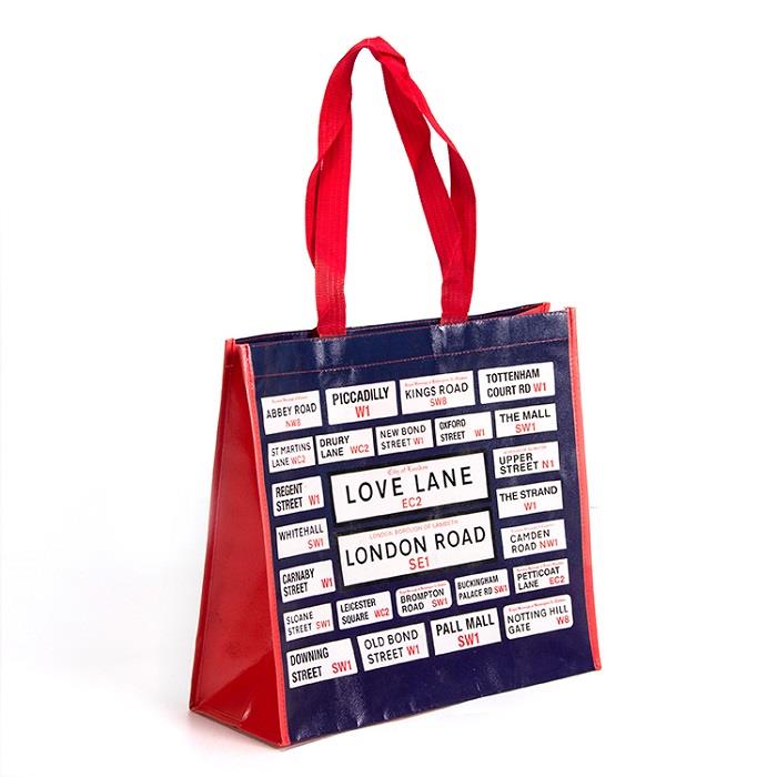 Custom Logo Promotional Eco-Friendly Reusable Folding Shopping Bag