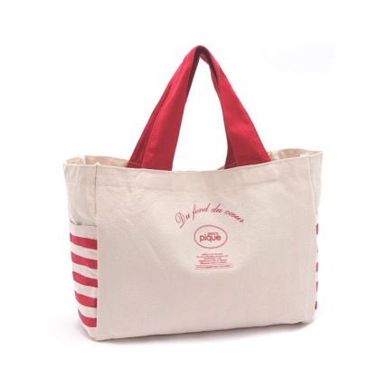 Custom Promotional Reusable Eco Organic Cotton Canvas Shopper Tote Bag