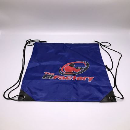 Promotional Polyester Nylon Sports Gym Drawstring Backpack Drawstring Bag