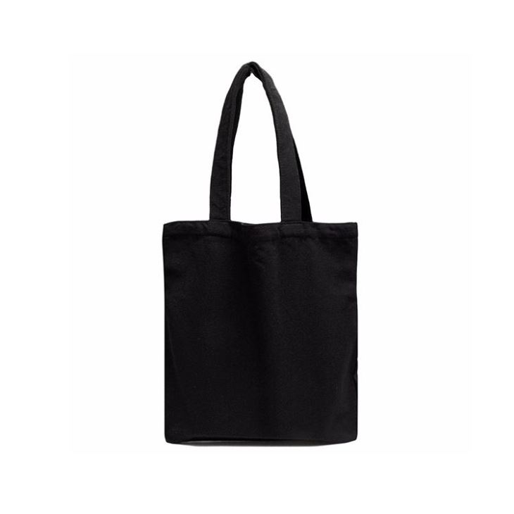 Customized Black Cotton Advertising Gift Tote Bag