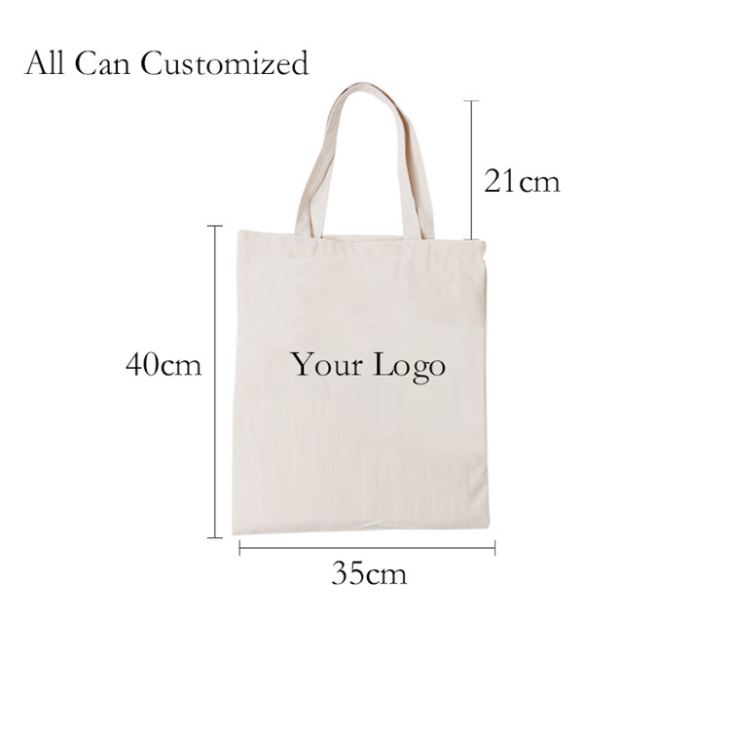杂货店促销棉帆布背心袋与自定义标志