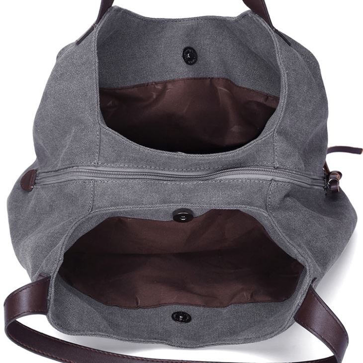 防水黑色帆布腰包背包手袋（FRT3-475）