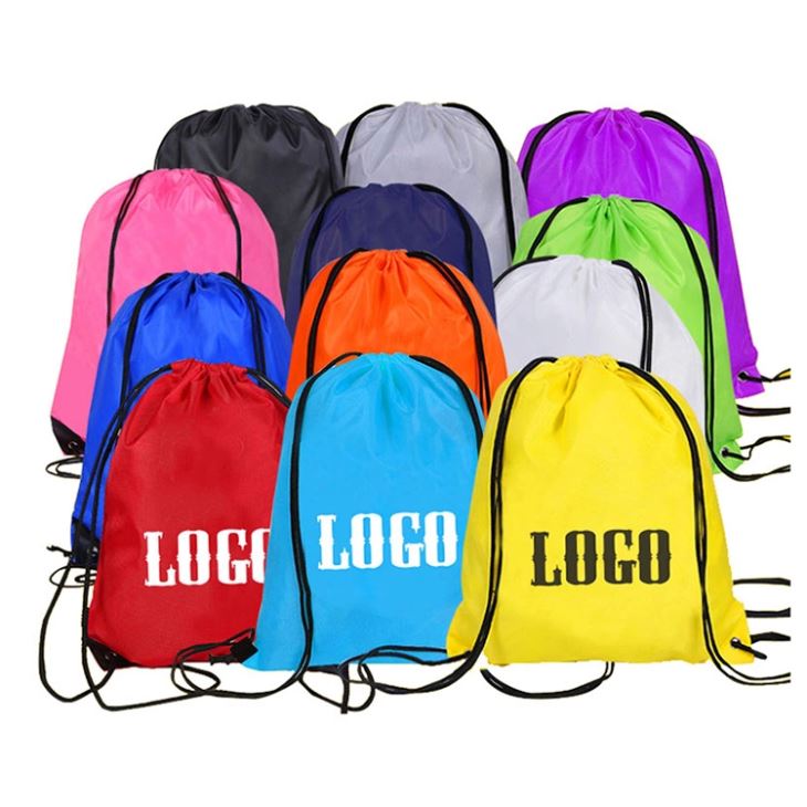 Promotional Cheap Shopping Bag Drawstring Backpack Non Woven