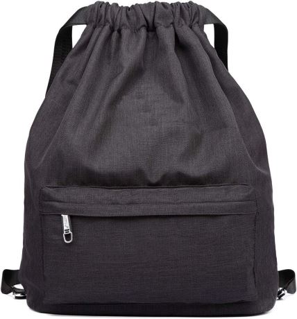 Male Black Fashionable Double-Shoulder Canvas Backpack