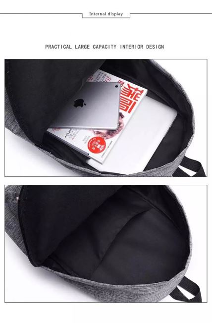 Fashion Design Waterproof Canvas Backpack Ykk Zipper Laptop Leather Travel Shockproof Backpack (RS200607)