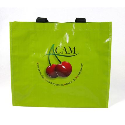 Frakta Transparent Grocery Waterproof Promotion Matte Laminated PP Woven Shopping Bag