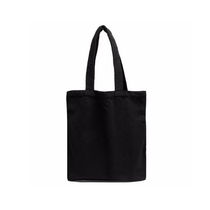 Promotional Custom Printed Reusable Black 8oz Cotton Canvas Tote Bag